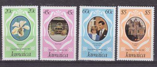 JAMAICA ++ 1981 ++ "ROYAL WEDDING" ++ SET OF 4 ++ MNH ++ SG 516-519