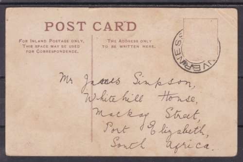 POST CARD ++ "INVERNESS FROM THE CASTLE" (NO SRAMP) ++ FU TO PE ++ SEE SCANS BELOW