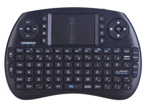 Wireless Mini Keyboard with Touchpad for Android TV Box and XBOX360/PS3 and PC Black