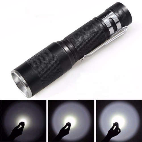 CREE Q5 LED Tactical Flashlight 3000 Lm Bright Torch Lamp