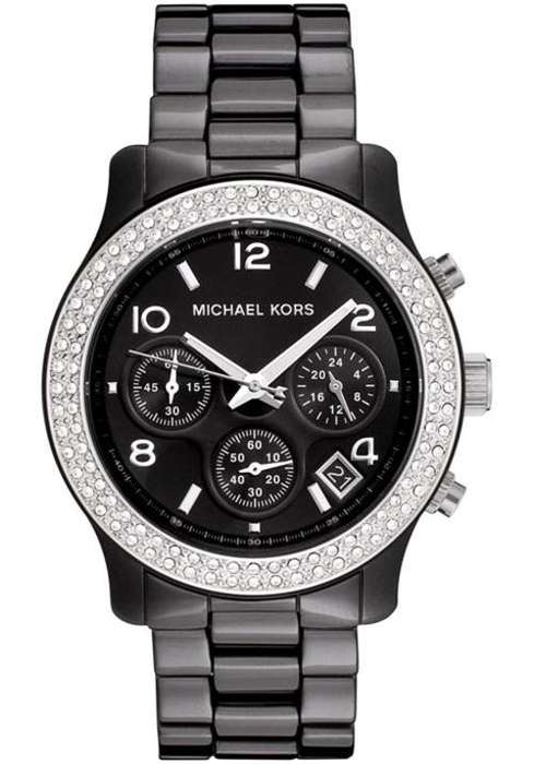 NEW ARRIVAL!! Michael Kors Ladies Black Ceramic Runway  MK5190 ** R4999 **