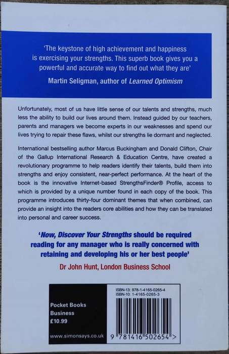 Now, Discover Your Strengths - How to Develop Your Talents by Marcus Buckingham