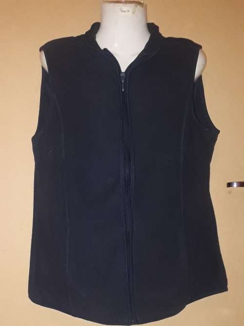 Special!! Ladies - Navy Blue Sleeveless Jacket - Make - Real Clothing - Size - L