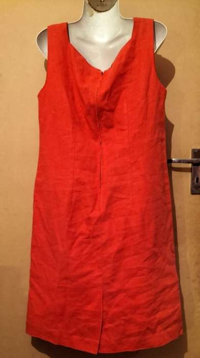Ladies - Orange Dress - Make - no make  - Size - no size