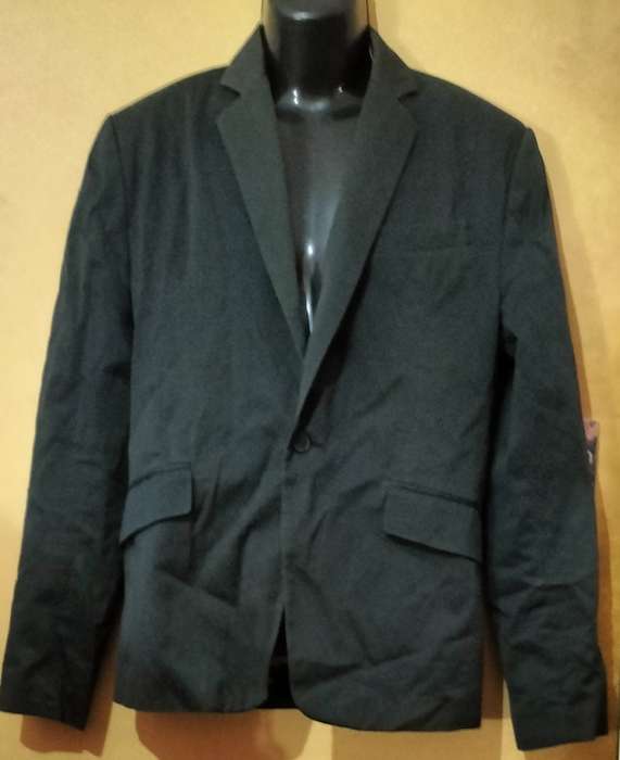 Mens - Dark Grey Jacket - Make - Urban - Size - S