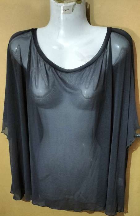 Ladies - Thin Grey Top - Make - Rosa - Size - no size