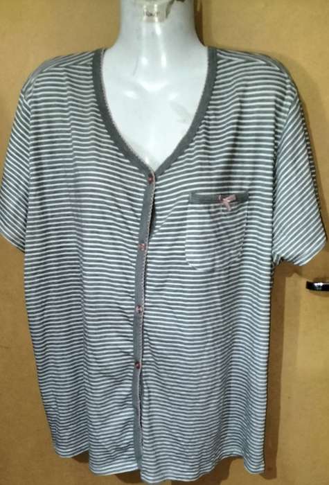 Ladies - Multicolored Pajama Shirt - Make - Be Fabulous Sleepwear - Size - XXL