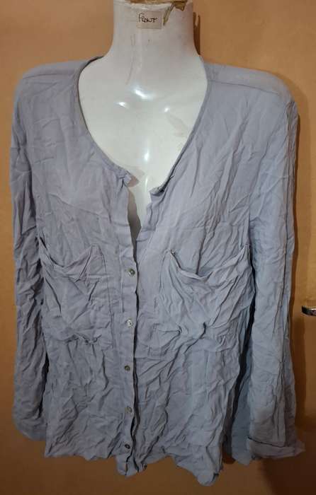 Ladies - Grey Blouse - Make - Woolworths - Size - 12