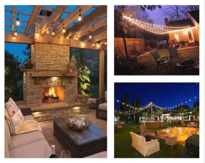 Solar Powered Outdoor String Lights - 5m (10 Lights)