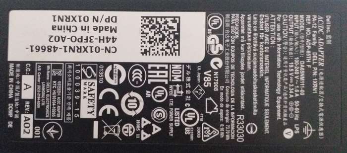 Dell Inspiron 15 3521 Original charger