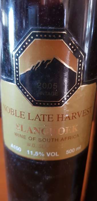 Slanghoek noble late harvest x 3 bottles