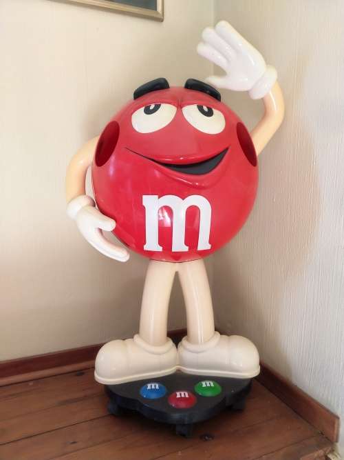 Collectable M and M Plastic Shop Display Mascot.