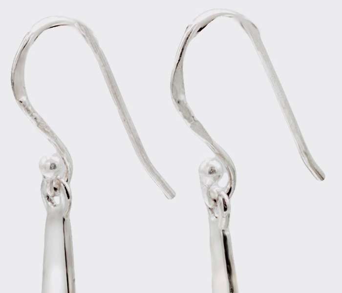 NATURAL FIRE OPAL MODERN DESIGN POLISHED STERLING SILVER DANGLE EARRINGS