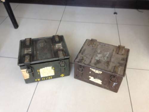 SA Army explosive boxes x 2