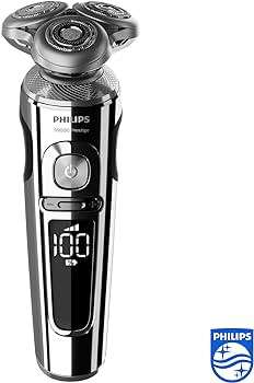 Philips Series 9000 Prestige Wet & Dry Electric Shaver with Qi Charging Pad, Smartclick Beard Styler