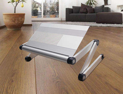 Laptop Desk, Multifunctional Portable Desk Panel Size (L*W) : 450*245MM Silver