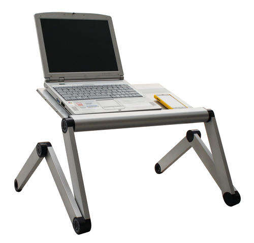 Laptop Desk, Multifunctional Portable Desk Panel Size (L*W) : 450*245MM Silver