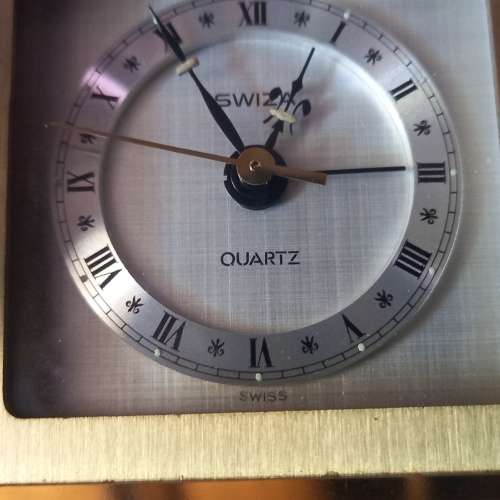SWIZA TEMPEST FUGIT SWISS MANTEL CLOCK BOXED - WORKS