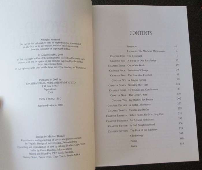 BEYOND THE MIRACLE Inside the New South Africa by Allister Sparks - 2003, Excellent Condition