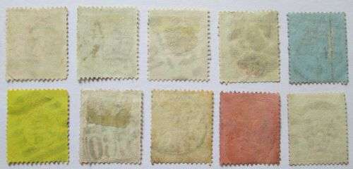 1887-1892 Great Britain Queen Victoria the 50th Anniversary 1/2P to 6P + 9P + 1900 1/2P Green