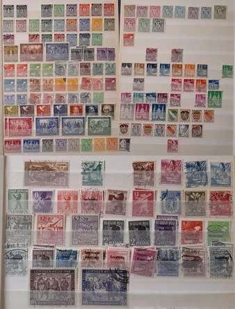 Germany WW2 Allied Territories + British American Zones Stamps 1945-1949, Over 170 Stamps