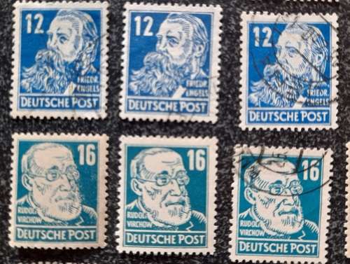 DDR 1952-1953 Complete Set Cancelled Joint Russian Zones Stamps 2 Pfg - 84 Pfg & MORE AMAZING STAMPS