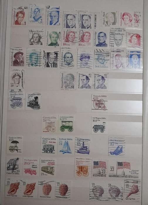 Comprehensive USA Stamp Collection, 1870 to 1985, Over 2100 Stamps & Stamp Blocks, America
