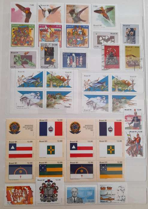 Stamps from Brazil, 1891 to 1984, Over 700 Stamps, a Comprehensive Collection