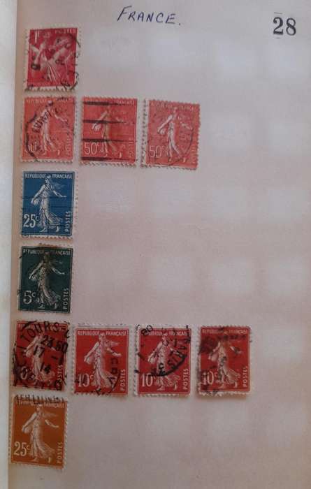 Over 400 Stamps, Mostly Cancelled: Ireland, France, Great Britain, Germany