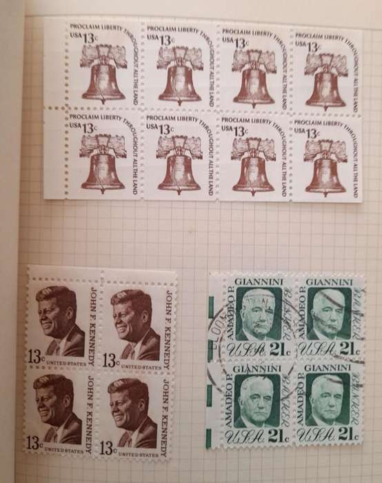 Over 250 Stamps in blocks RSA, Postage Due, South West Africa, Rhodesia, United States of America