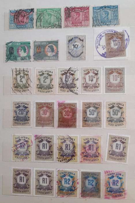 Over 450 ZAR Zegelregt and South Africa Revenue Stamps, a Comprehensive Collection