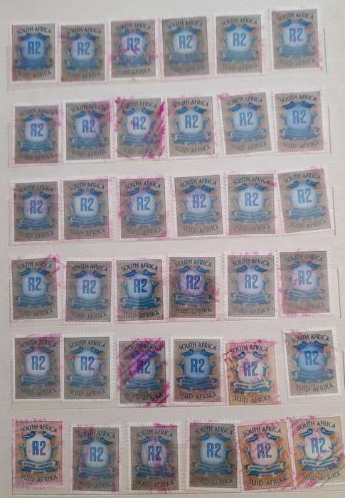 Over 450 ZAR Zegelregt and South Africa Revenue Stamps, a Comprehensive Collection