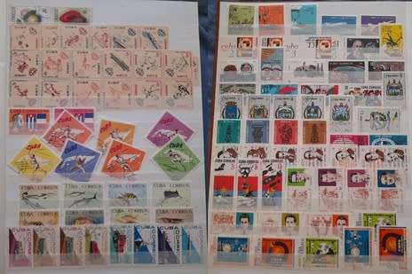 Over 1400 Stamps from Cuba, 1899 to 1988, Some Amazing Mint State Stamps