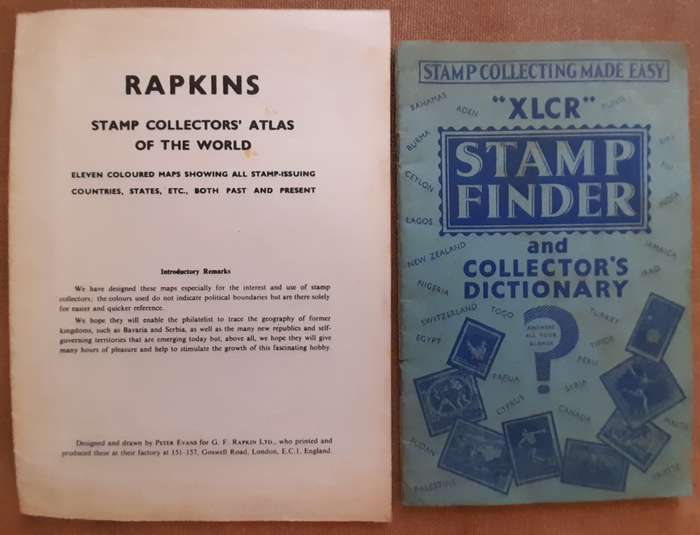 Stamp Collecting Made Easy  Vintage Booklets: Atlas and Stamp Finder