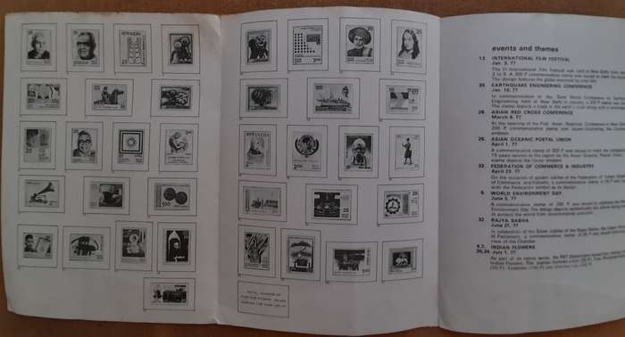 Stamp Books from India, Israel, Cuba, Japan, Australia 1969 to 1993