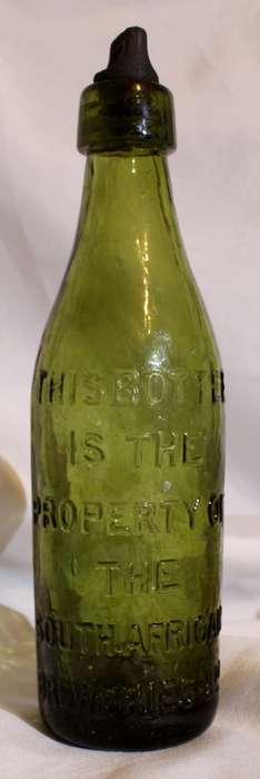 Antique SAB bottle with original screw top