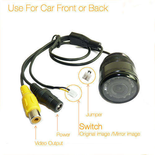 LOCAL STOCK!! 28mm Car Back/Front Color Night Vision IR Rearview Camera 120 Degree