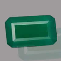 Jade 10.04ct Emerald Green Octagon, Semi Opaque Gemstone