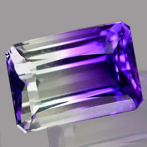 Ametrine 10.25ct Bi-Colour Purple  Clear  Octagon, Gemstone