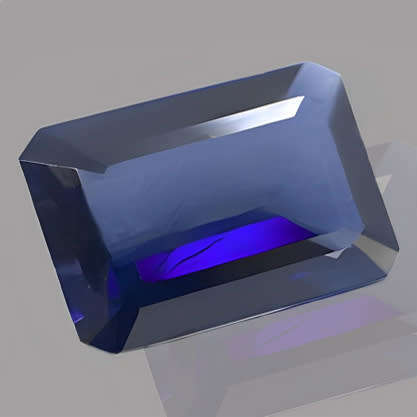 Iolite 0.80ct Blue Violet Octagon, Gemstone