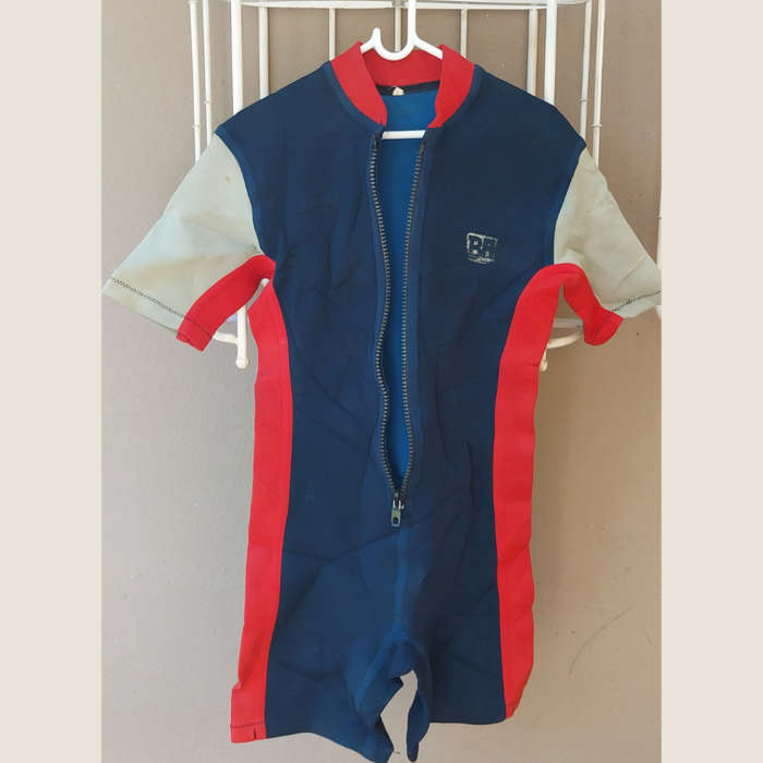 Aquarius Blue and Red Mens Diving Bodysuit