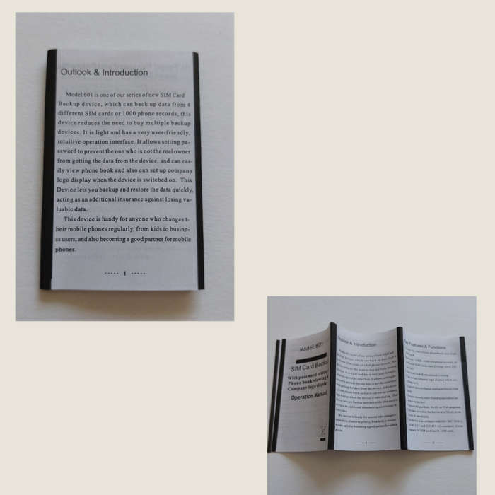 Vintage SIM Card Backup Device