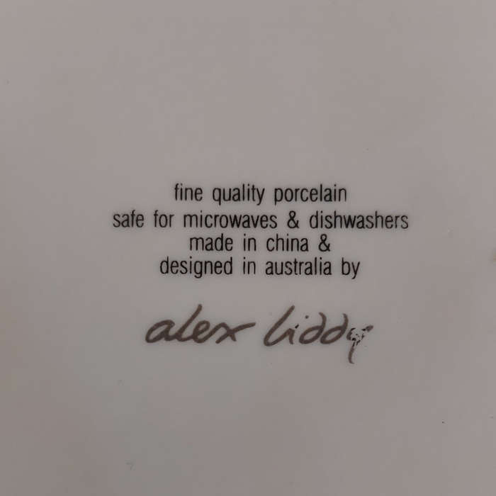 White Cocktail Plates designed by Alex Liddy