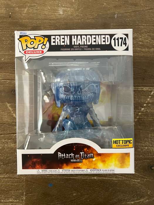EREN HARDENED, ATTACK ON TITAN, FUNKO POP, HOT TOPIC EXCLUSIVE, DELUXE POP!!