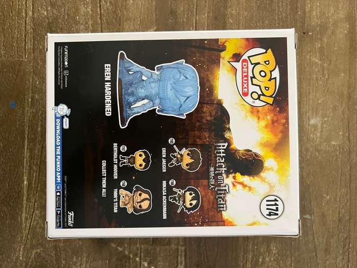 EREN HARDENED, ATTACK ON TITAN, FUNKO POP, HOT TOPIC EXCLUSIVE, DELUXE POP!!