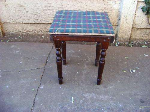 VINTAGE IMBUIA DRESSING TABLE STOOL