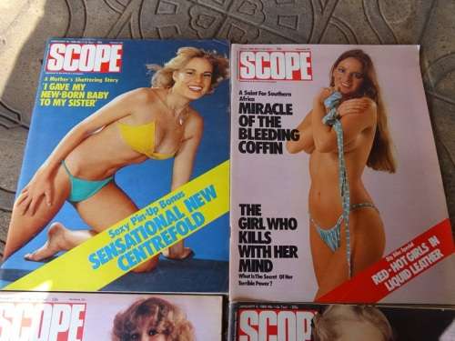 4 X 1980 SCOPE MAGAZINES.