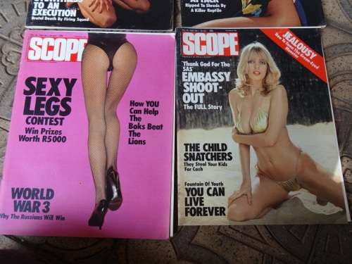 4 X 1980 SCOPE MAGAZINES.