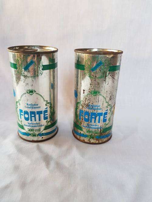 VINTAGE FORTE RADIATOR CONDITIONING SEALED  CANS