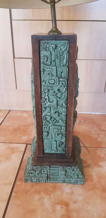 BEAUTIFUL INKA STONE LAMP. 800 MM HIGH